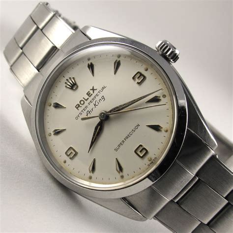 rolex air-king 5500 oyster quadrante avorio|rolex air king case.